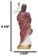 Martyr Saint Ursula Holding Cross Staff Figurine 8.25" H Patroness of Cologne