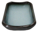 Set Of 6 Seikai Blue Sky & Black Rectangle Porcelain Condiment Sauce Dishes 2oz