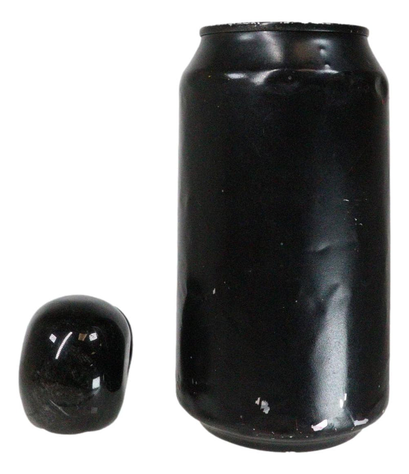 Metaphysical Protection Healing Crystal Black Obsidian Stone Mini Skull Figurine