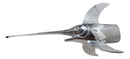 Large Nautical Marine Coastal Polished Aluminum Swordfish Wall Head Decor Plaque