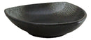 Set Of 5 Charcoal Grey Hakumu Ceramic Appetizer Salad Triangular Deep Plates