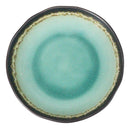 Pack Of 6 Crackle Green Midori Kannyu Round Flair Deep Plates Shallow Bowls 15oz