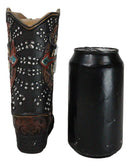Western Texas Longhorn Skull Barbed Wires And Arrow Cross Cowboy Boot Money Bank