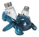 Nautical Ocean Marine Blue Crab Salt And Pepper Shakers Holder Figurine Set