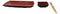 Red Black Melamine Wavy Sushi Plates Sauce Dishes And Chopsticks Set Serves 2