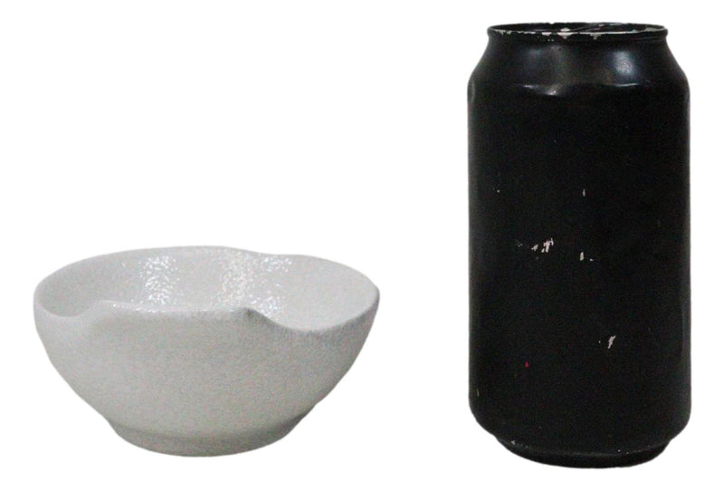 Pack Of 5 Yukino Hana Ceramic Ponzu Sauce Soup Shallow Bowls With Handle 5oz