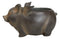 Rustic Country Farm Hog Heavens Angel Wings Pig Decorative Vase Planter Pot