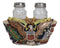 Military E Pluribus Unum Bald Eagle Crest With USA Flag Salt Pepper Shakers Set