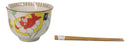 Pack Of 2 Ceramic Ramen Donburi Noodles Bowl & Chopsticks Set Spring Flower Bloom