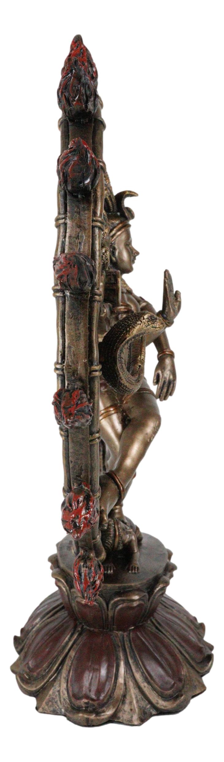 Large Hindu Supreme God Shiva Nataraja Statue 15"H Cosmic Divine Dancer Tandava