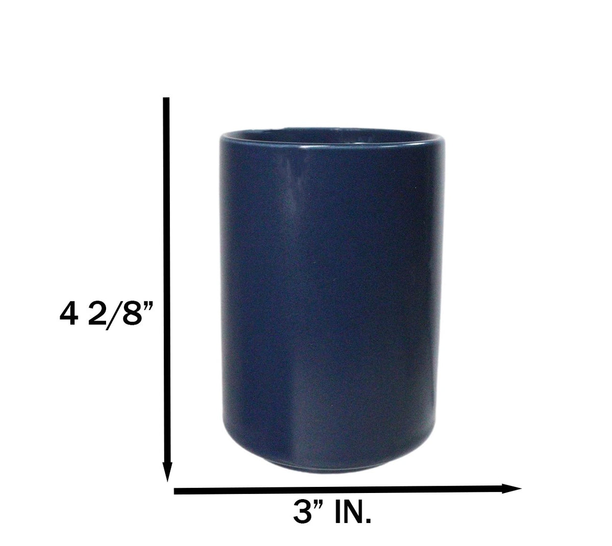 Blue Dragonfly Yunomi Japanese Tea Cups Set of 6 Reactive Glaze Ceramic 10 oz