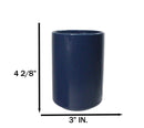 Blue Dragonfly Yunomi Japanese Tea Cups Set of 6 Reactive Glaze Ceramic 10 oz
