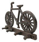 Rustic Cast Iron Hobby Pastime Bicycle Quadruple Multi Peg Wall Coat Hat Hook 8"
