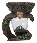 Forest Spirit Tree Lady Greenwoman Ent Gaia Spiraling Branch Sandtimer Figurine