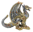 Geared Mechanical Look Steampunk Dragon Cyber Robot Decorative Sculpture