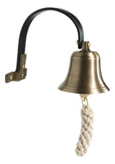 Victorian Antiqued Solid Brass Compact Shopkeeper Door Bell Dinner Bells