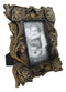 Rustic Western Carved Floral Scrollwork Faux Wooden Picture Photo Frame 4"X6"