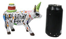 Cow Parade Happy Birthday To Moo Party Hat And Cake Collector's Figurine