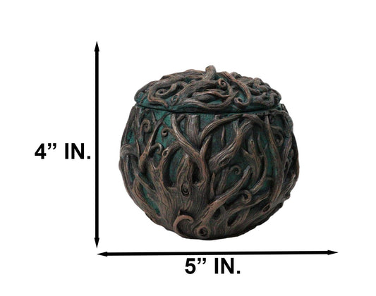 Wiccan Gaia Earth Goddess Mother Nature Keepsake Trinket Box Figurine