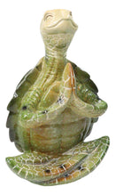 Nautical Marine Green Turtle in Blissful Meditation Decorative Figurine 6.25" L