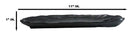 Pack Of 6 Half Moon Matte Black Melamine 2 Partitions Sushi Plates Platters 11"L