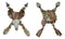 Set of 2 Western Floral Blooms Cow Skull & Horse With Crossed Arrows Wall Decor
