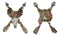 Set of 2 Western Floral Blooms Cow Skull & Horse With Crossed Arrows Wall Decor