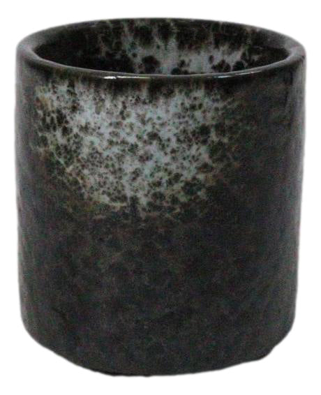 Hakumu Black Ochoko Ceramic Sake Cups 1.5 Oz, Set of 6, Japanese Style Drinkware