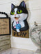 Whimsical Crazy For Cats Feline Kitty Black Cat Play Door Or Wall Hanging Sign