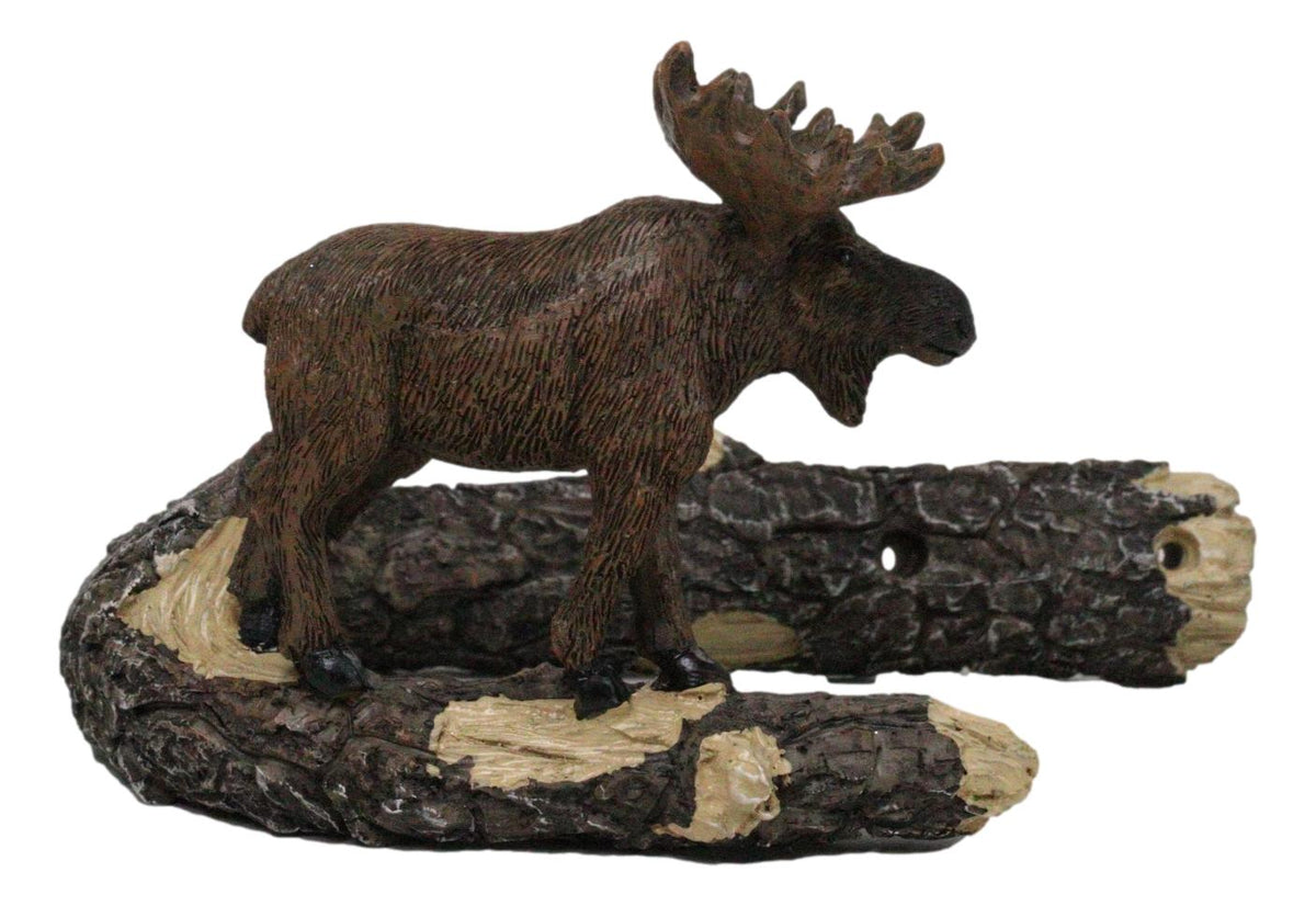 Set of 2 Rustic Western Bull Moose On Branch Drapery Curtain Holdback Tie Back