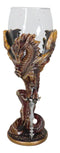Fantasy Netherworld Fire Dragon Flame Blade Sword Glass Wine Goblet Chalice