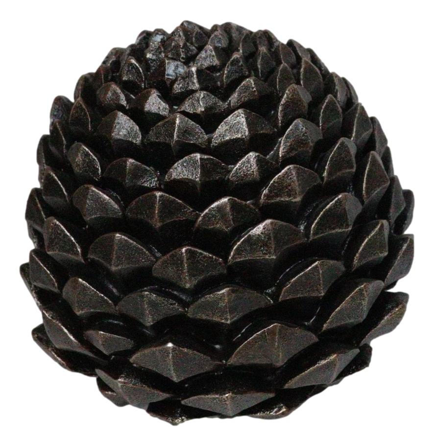 Cozy Pines Rustic Lodge Pinecone Figurine Decorative Woodland Pine Cone Accent