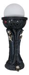 Ghastly Illumination Sinister Skeleton Grim Reapers Sculptural Table Orb Lamp