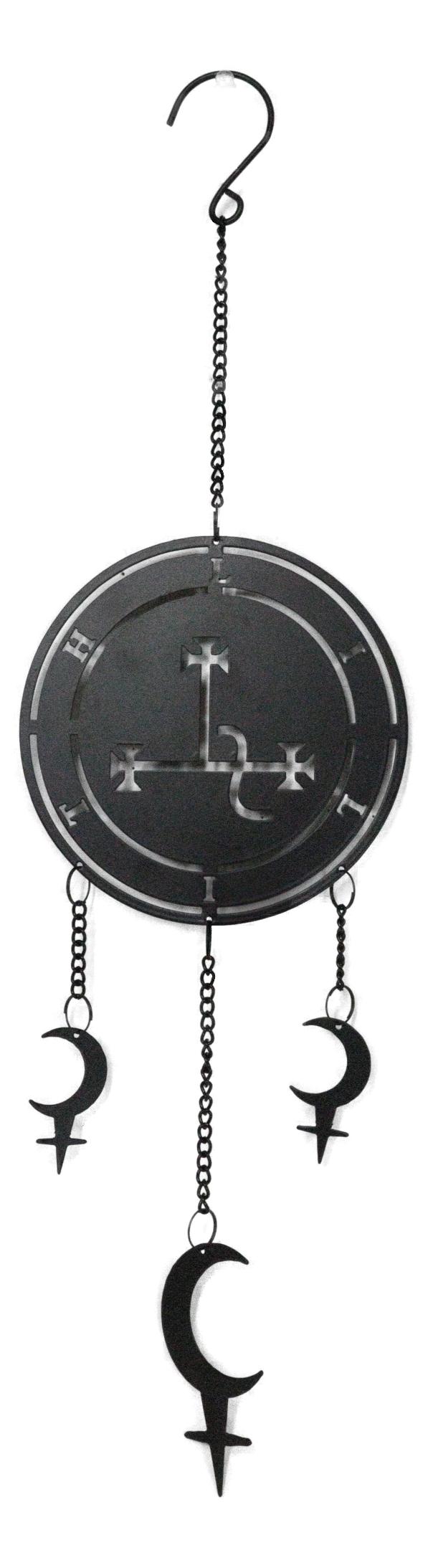 Dark Wicca Occultism Seal of Lilith Moon Sigil Spiral Wall Hanging Decoration