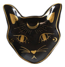 Wicca Astrology Witchcraft Mystic Mog Black Feline Cat Trinket Jewelry Dish
