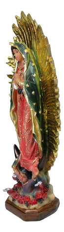 Our Lady of Guadalupe With Mandorla of Rays Mother Mary Catholic Figurine 8"H