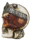 Western Texas Longhorn Silver Concho Buckle Skull Money Coin Bank Figurine