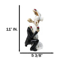 DOD Gothic Skeleton Bride and Groom Wedding Figurine To Have and to Hold
