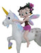 Lady Of Enchantment Pink Sweet Betty Boop Fairy With Rainbow Unicorn Figurine