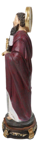 Christian Apostle Saint Paul Evangelist With Sword of The Spirit Figurine 8"H