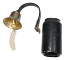 Victorian Antiqued Solid Brass Compact Shopkeeper Door Bell Dinner Bells