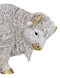 Native American Sacred White Bison Buffalo Decorative Wall Sculpture Relief