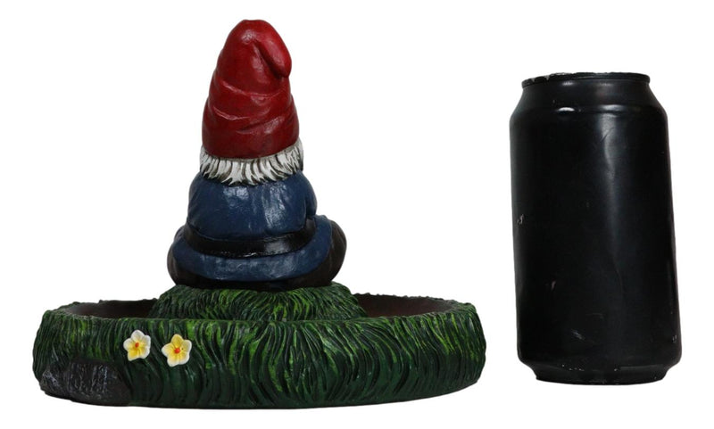 Gnaughty Pot High Smoking Gnome Zen Meditation Cone And Stick Incense Burner