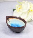 Pack Of 6 Blue Sky Aozora Kannyu Ceramic Leaf Shaped Sauce Condiment Dishes 2oz