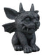 Gothic Horned Bat Cat Gargoyle Bast Figurine 4.5" H Mythical Fantasy Talisman
