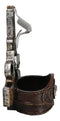 Western Cowboy 2 Gun Pistols Silver Texas Longhorn Concho Wall Bottle Cap Opener