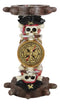 Gothic Marine Pirate Skulls Crossbones Steer Helm Compasses Sand Timer Figurine