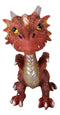 Red Whimsical Wyrmling Dragon With Flutter Wings Decorative Bobblehead Figurine