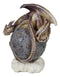 Dream Weaver Fantasy Wyrmling Dragon Sleeping On Cratered Lunar Moon Figurine