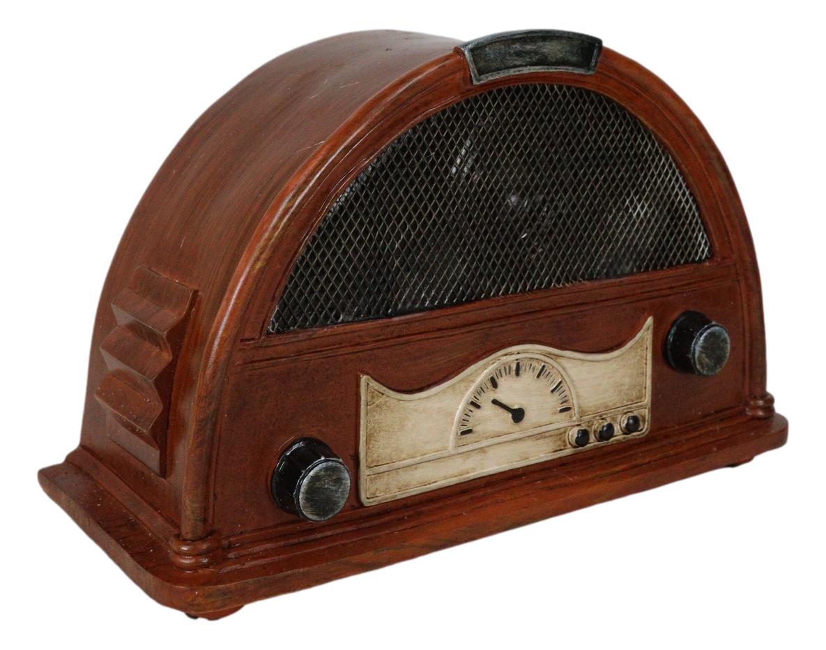 Novelty Vintage Retro Arc Shaped Radio Player Money Coin Savings Piggy Bank